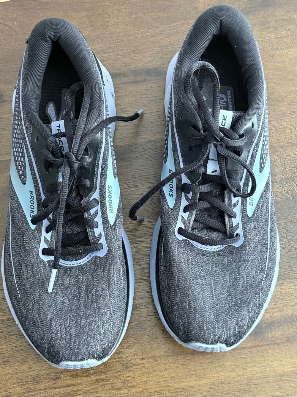 Brooks Men’s Black with Light Blue Accent Running Shoes